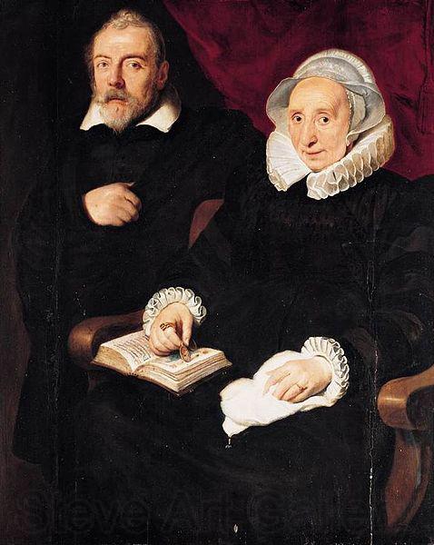 Cornelis de Vos Portrait of Elisabeth Mertens and Her Late Husband Norge oil painting art